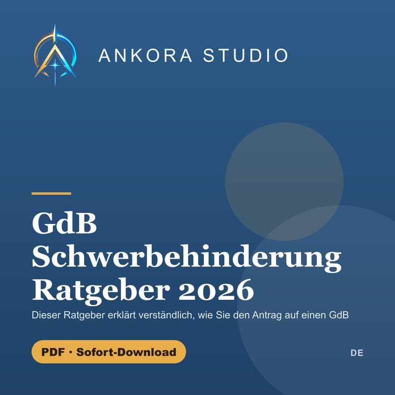 GdB Schwerbehinderung Ratgeber 2026 PDF | Antrag Merkzeichen Nachteilsausgleich Widerspruch image 1