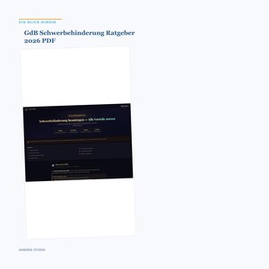 GdB Schwerbehinderung Ratgeber 2026 PDF | Antrag Merkzeichen Nachteilsausgleich Widerspruch image 2