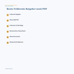 2026 German Early Retirement Guide | Pension Calculator, Benefits (PDF Download) image 3