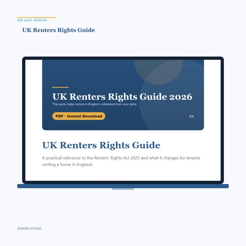 Guía de derechos de los inquilinos en el Reino Unido / Manual completo de protección legal / Descarga digital en PDF imagen 4