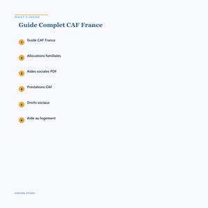 Guide Complet CAF France | Allocations Familiales | PDF Téléchargeable image 3