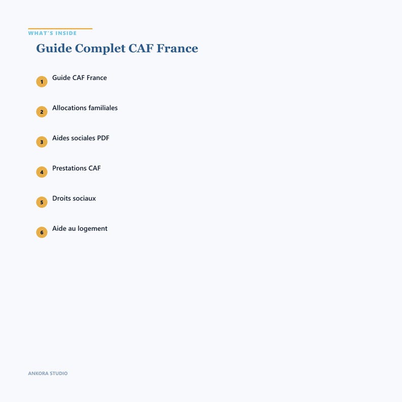 Guide Complet CAF France | Allocations Familiales | PDF Téléchargeable image 3