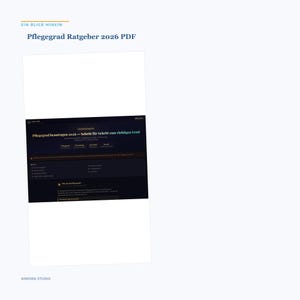 Pflegegrad Ratgeber 2026 PDF / MD Antrag Begutachtung Pflegegeld Widerspruch imagen 2