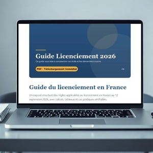 Guía Complet Licenciement France / Droits & Procédures / PDF Téléchargeable