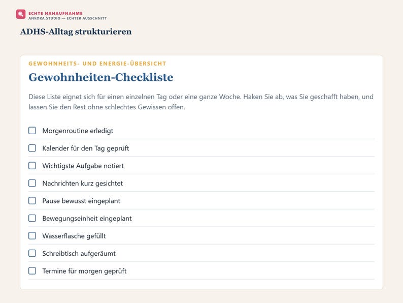 ADHS Planer 2026 PDF | Digital Planer Neurodivergent Deutsch | E-Ink Tablet image 5