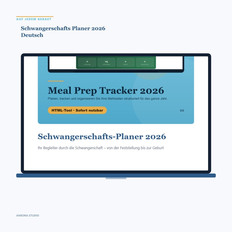 2026 Schwangerschafts-Planer | HTML-Tool, SSW-Tracker, Geburtsplan (Sofort-Download) Bild 4