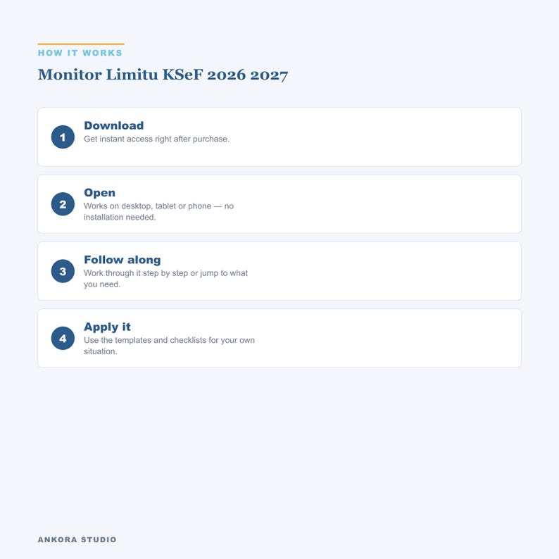 Monitor limitu KSeF 2026-2027 | Kalkulator PDF + narzędzie HTML po polsku | Próg 10 000 zł, faktury image 5