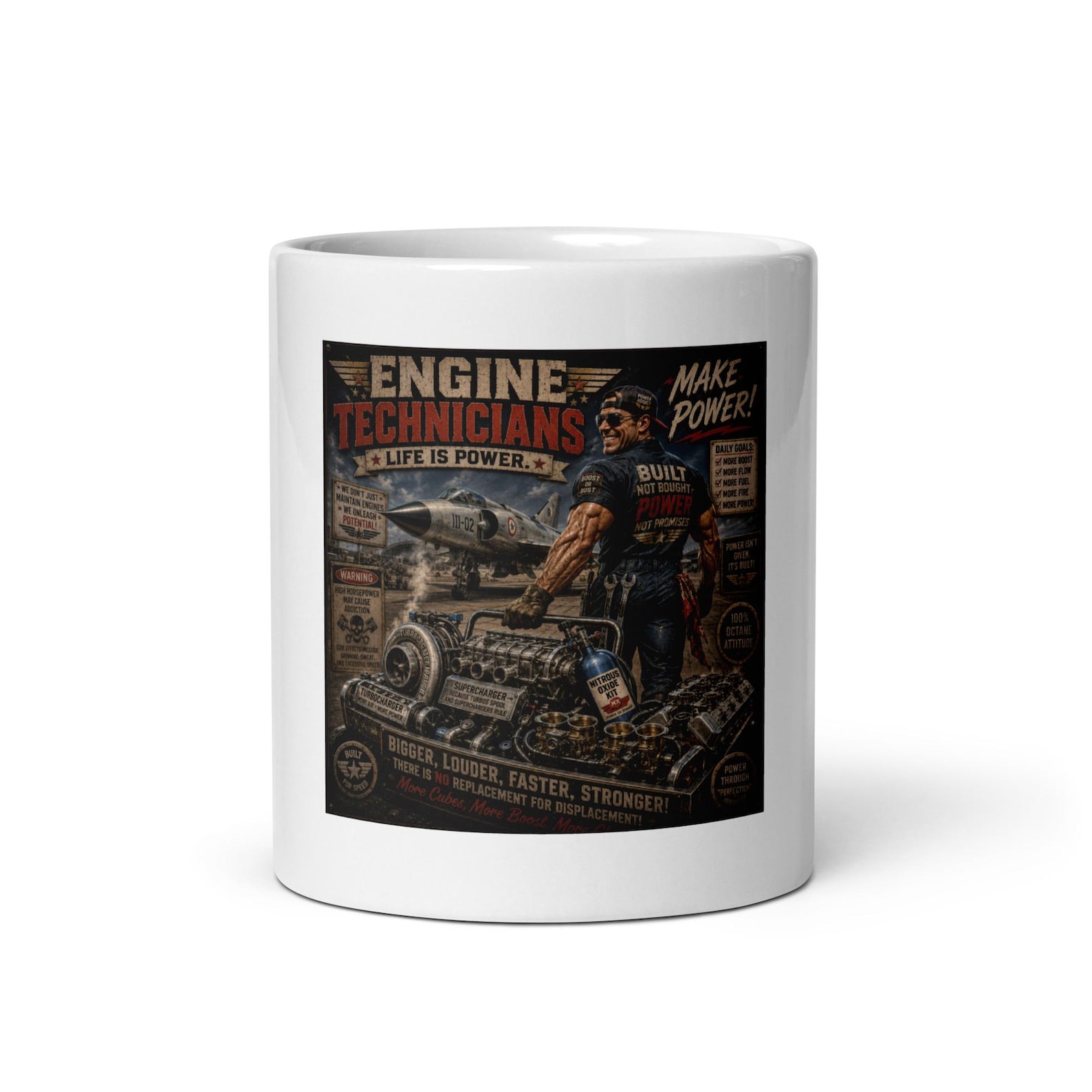 Engine Fitters Airforce Humour Coffee Cup
