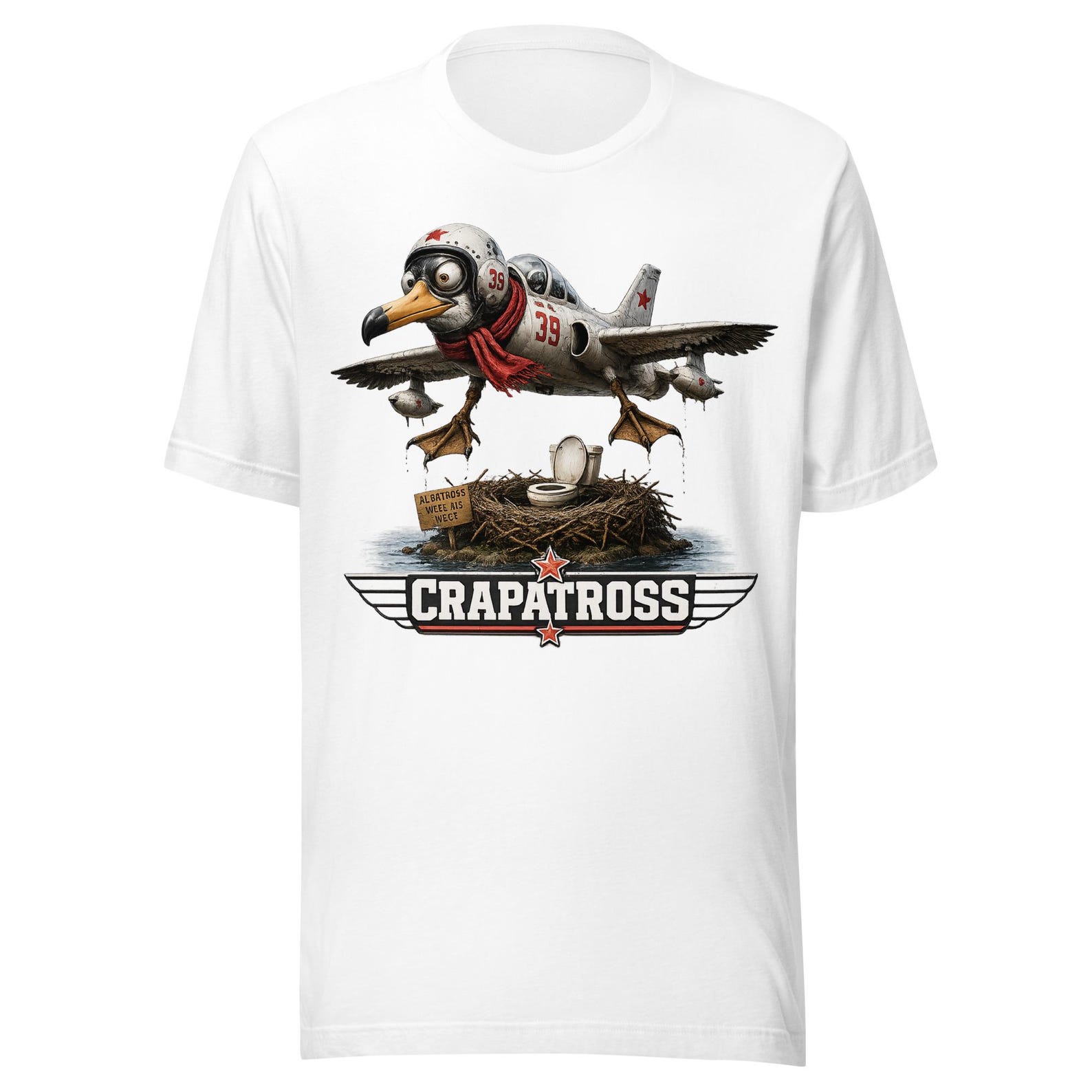 Crapatross Humorous Aircraft Parody T-Shirt