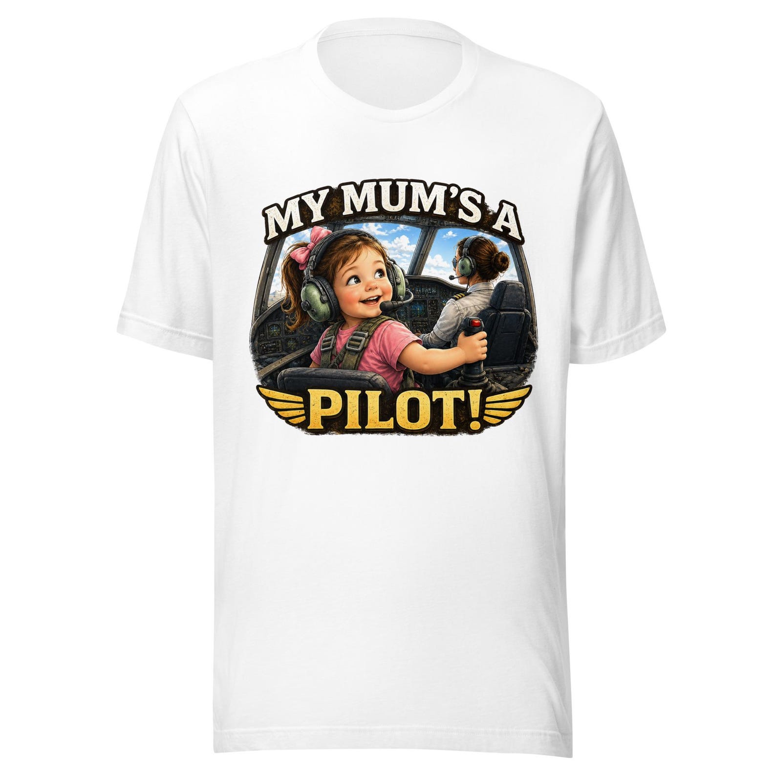 My Mum’s a Pilot Aviation Humour Unisex T-Shirt