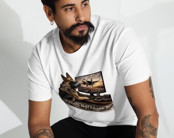 Los perros son el mejor amigo del piloto - Camiseta de manga larga de alta calidad para hombre
