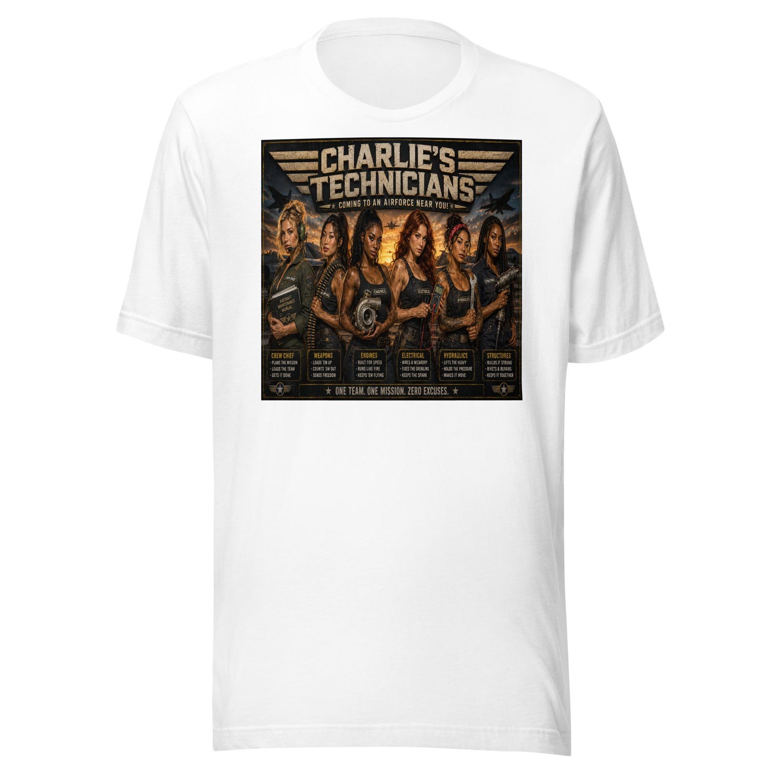 Charlie’s Technicians Military Parody Humour Unisex T-Shirt