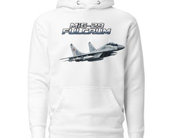 Mig-29 Fulcrum - Pilot Gift - Gift for Men - Military Aircraft - Unisex Hoodie