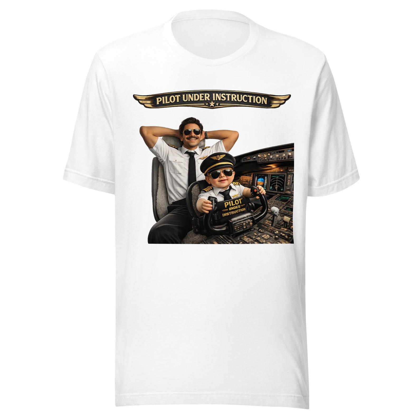 Pilot Under Instruction That’s My Boy Aviation Humour Unisex T-Shirt