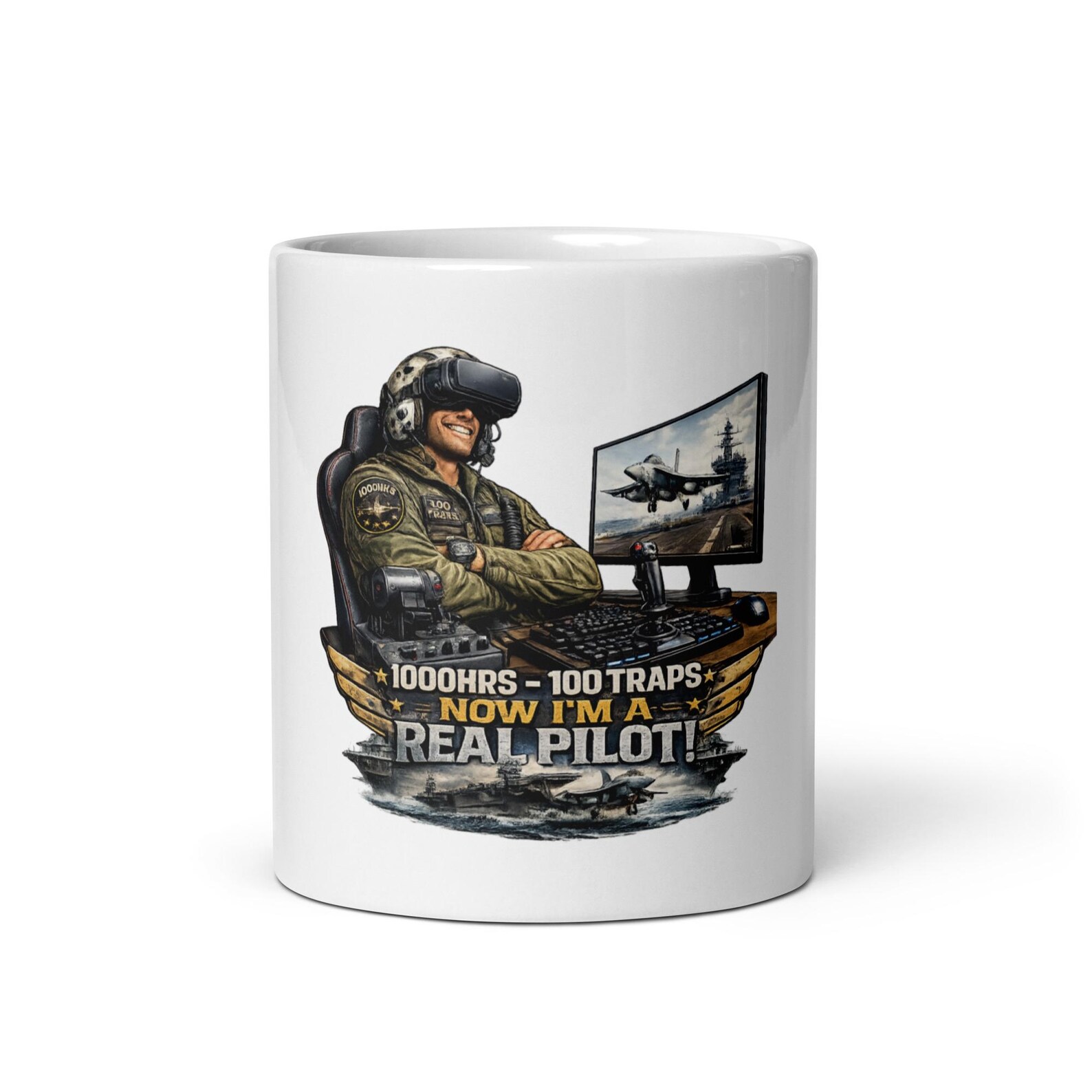 I’m a Pilot – 1000 hrs 100 Traps in My Bedroom Coffee Cup