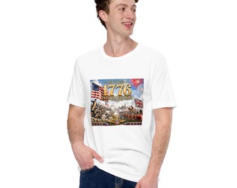 4th July - 1776 Freedom was Born - Remembrance - USA Unisex t-shirt
