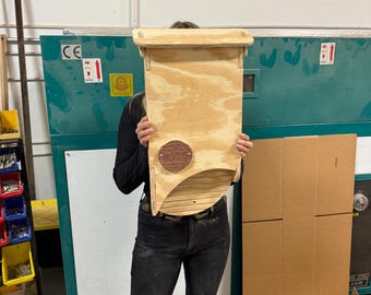 Small Single-Chamber Bat House — Unfinished Exterior Ply