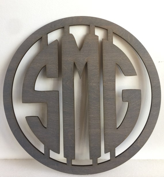 14 20 Inch Tall 3 Initials For Front Door Monogram Door 3 Etsy