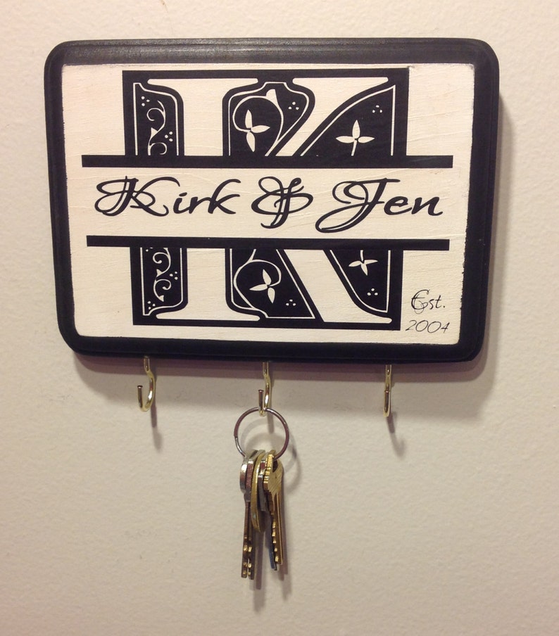 Personalized Wedding Gift Personalized Key holder Etsy
