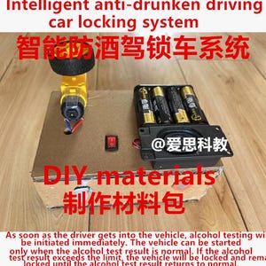 Smart Vehicle Anti-Drunk Driving System | ESP8266 Alcohol Sensor and Engine Control Project Kit