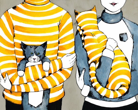 Striped Cat Family