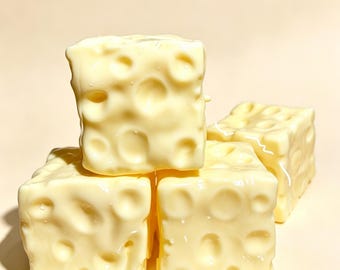 Ost Squishy Cube Stressboll | Formbar, icke-studsande klämleksak