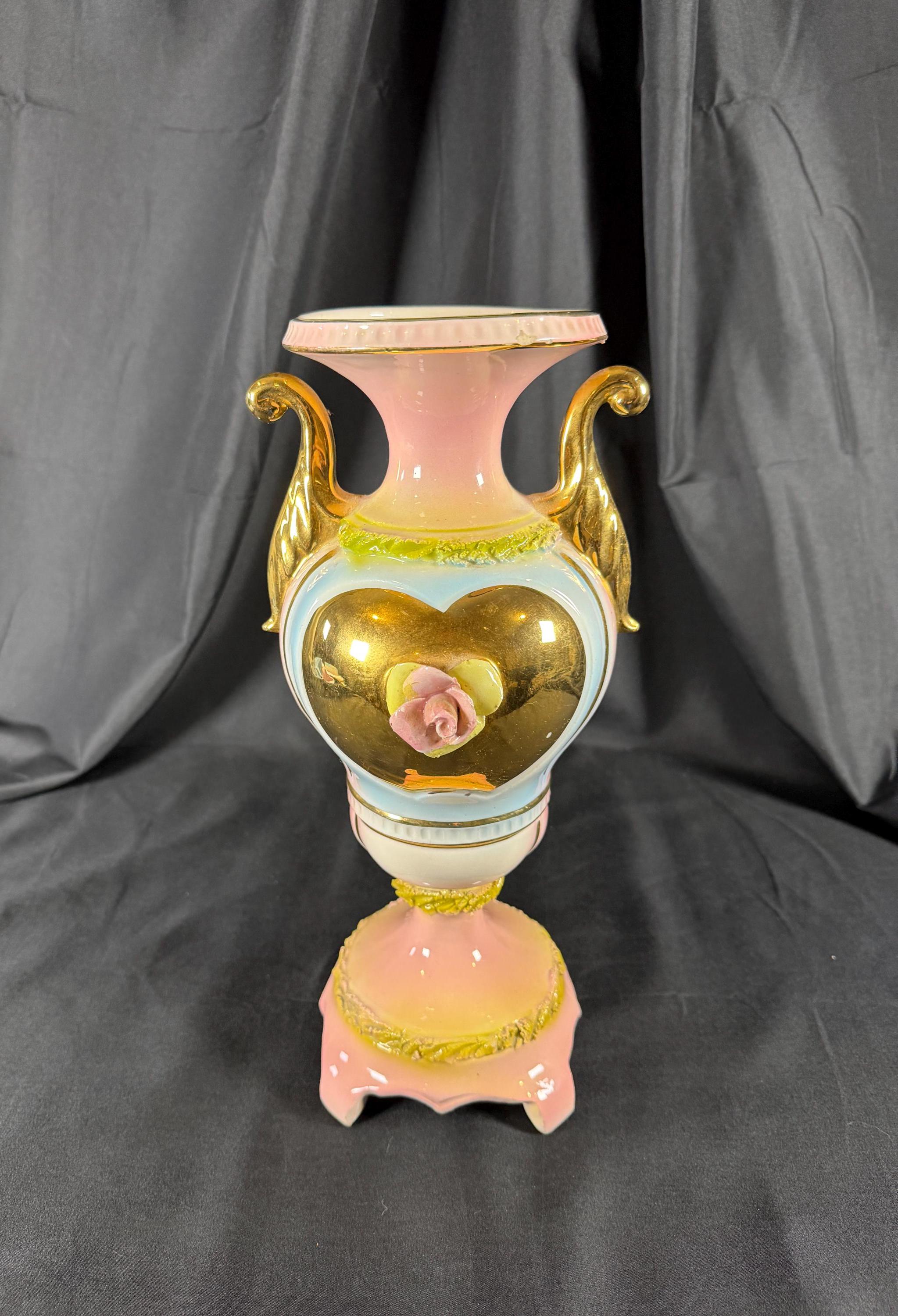 Capodimonte Double Handle Vase - Etsy