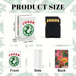 Tropical Monkey American Mahjong Set, 166 Tiles Luxury Pink Botanical Board Game, Jungle Animal Mahjong Set for Game Night, Mahjong Gift image 4