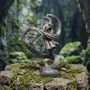 DIY Golem Master Miniature Kit, Unassembled Metal Wizard Figure for DnD