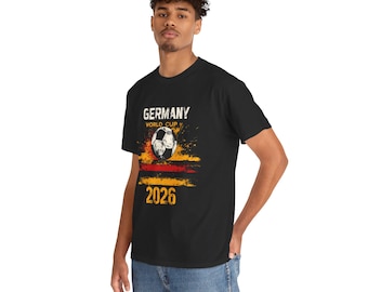 Germany World Cup 2026 T-Shirt | Black Red Yellow Grunge Soccer Fan Tee, Football Supporter Gift, Die Mannschaft Shirt