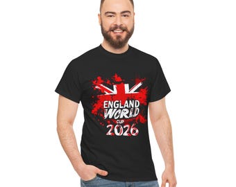 England World Cup 2026 T-Shirt | Union Jack Grunge Football Tee