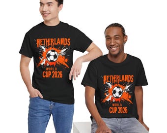 Netherlands World Cup 2026 T-Shirt | Orange Grunge Soccer Fan Tee, Football Supporter Gift, Oranje Shirt, Dutch Football Tee