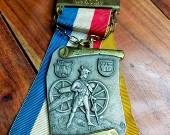Medaglia tedesca di Offenburg del 1978 di Carl Poellath Schrobenhausen - Distintivo vintage di storia militare del 11° Reggimento di Artiglieria francese