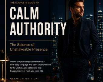Calm Authority, Confidence Building Guide, Body Language, Leadership, Charisma, Self Improvement PDF Ebook