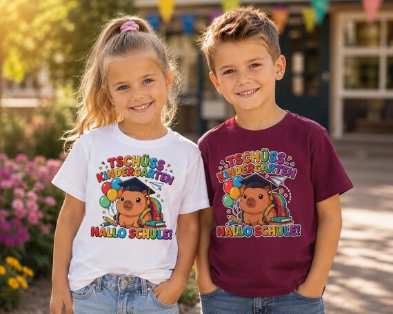 Weiteres Produktbild: Capybara-Shirt zur Einschulung