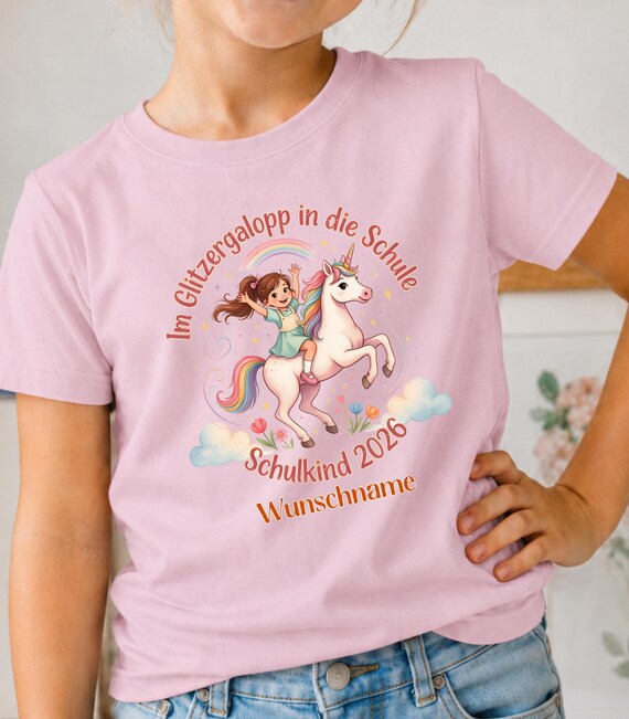 Einhorn-Shirt zur Einschulung