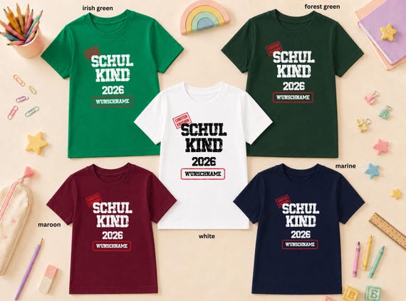 Weiteres Produktbild: Einschulungs-Shirt „Limited Edition“ (personalisierbar)