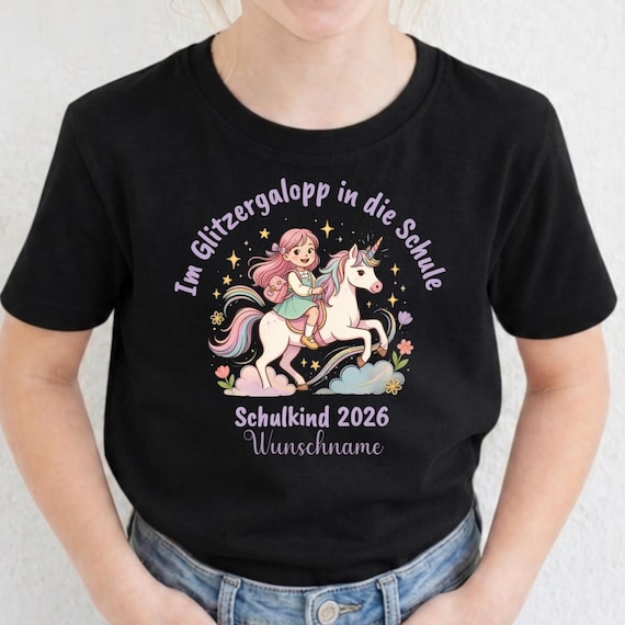 Einhorn-Shirt zur Einschulung