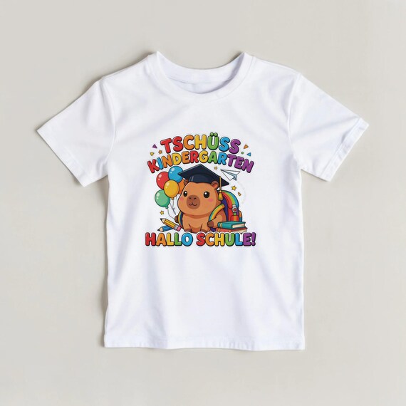 Weiteres Produktbild: Capybara-Shirt zur Einschulung