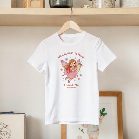 Weiteres Produktbild: Feen-Shirt mit Schmetterling (personalisierbar)