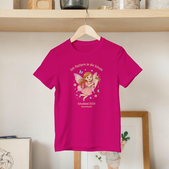 Weiteres Produktbild: Feen-Shirt mit Schmetterling (personalisierbar)
