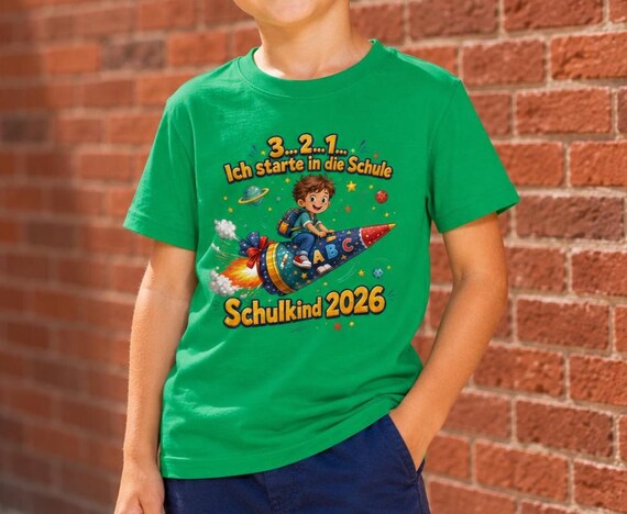 Weiteres Produktbild: Raketen-Shirt zur Einschulung