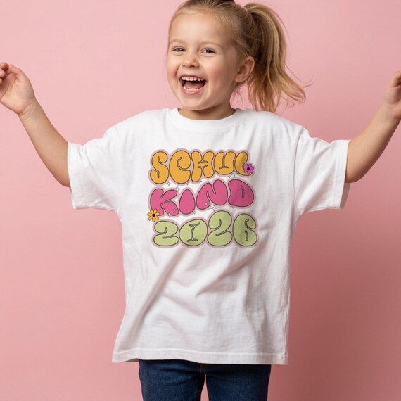 Weiteres Produktbild: Retro-Einschulungs-Shirt (personalisierbar)