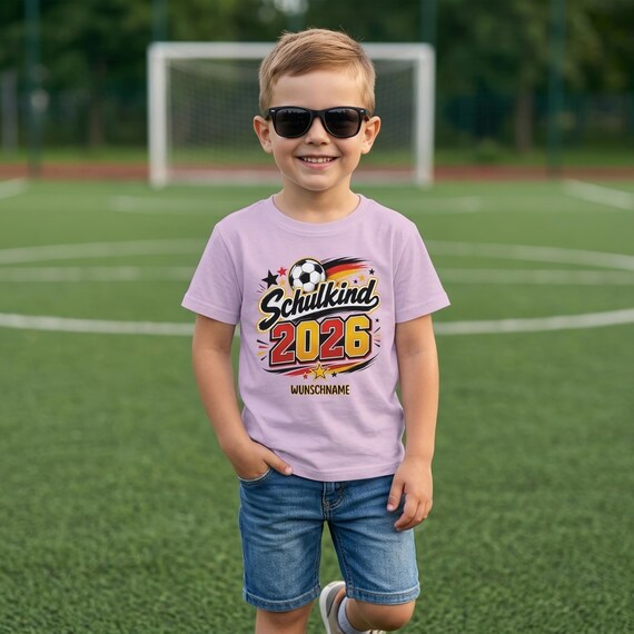 Weiteres Produktbild: Fußball-Shirt zur Einschulung (personalisierbar)