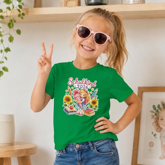 Weiteres Produktbild: Einschulungs-Shirt mit Sonnenblume