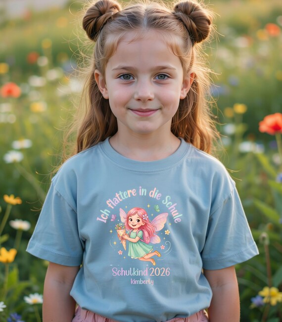 Weiteres Produktbild: Feen-Shirt zur Einschulung (personalisierbar)