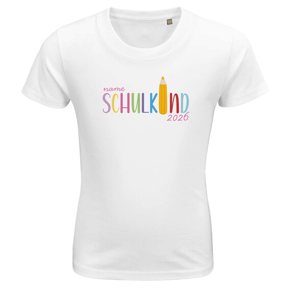 Weiteres Produktbild: Einschulungs-Shirt mit Name & Jahreszahl (personalisierbar)