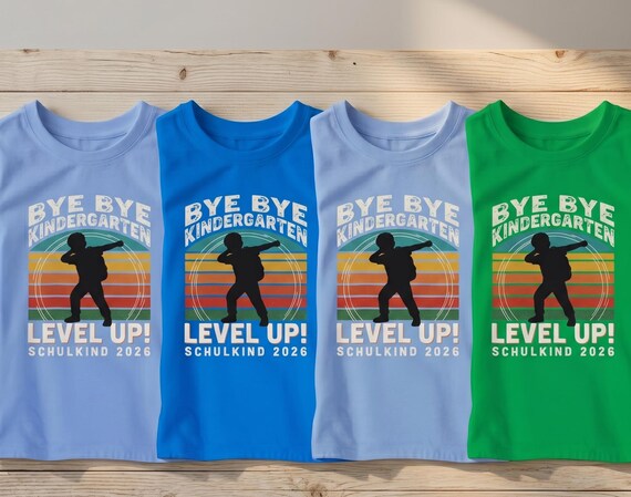 Weiteres Produktbild: Einschulungs-Shirt „Kindergarten Abschied“