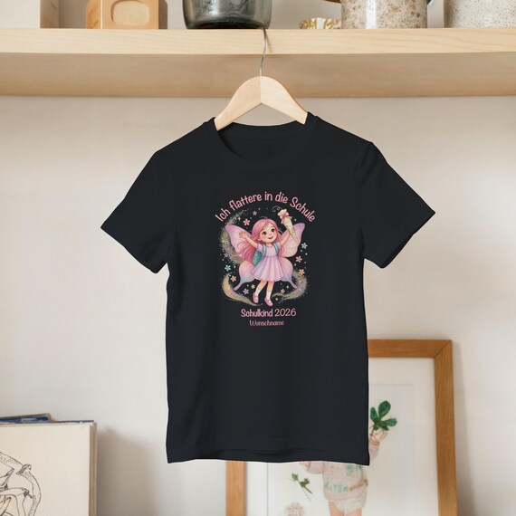 Weiteres Produktbild: Feen-Shirt mit Schmetterling (personalisierbar)
