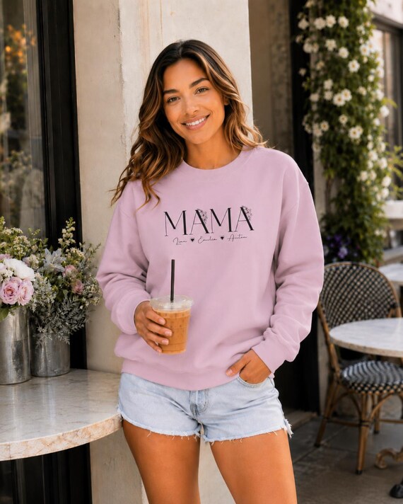 Weiteres Produktbild: Mama-Pullover mit Wunschjahr (personalisierbar)